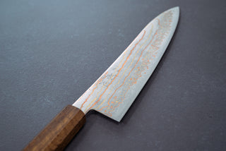Hayabusa Blue2 Rainbow Damascus Gyuto 210mm - Cearmausas