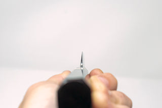 Sakai Kikumori SG2 Mirror Yanagiba 300mm Ebony handle w/black buffalo horn and white spacer - Cearmausas