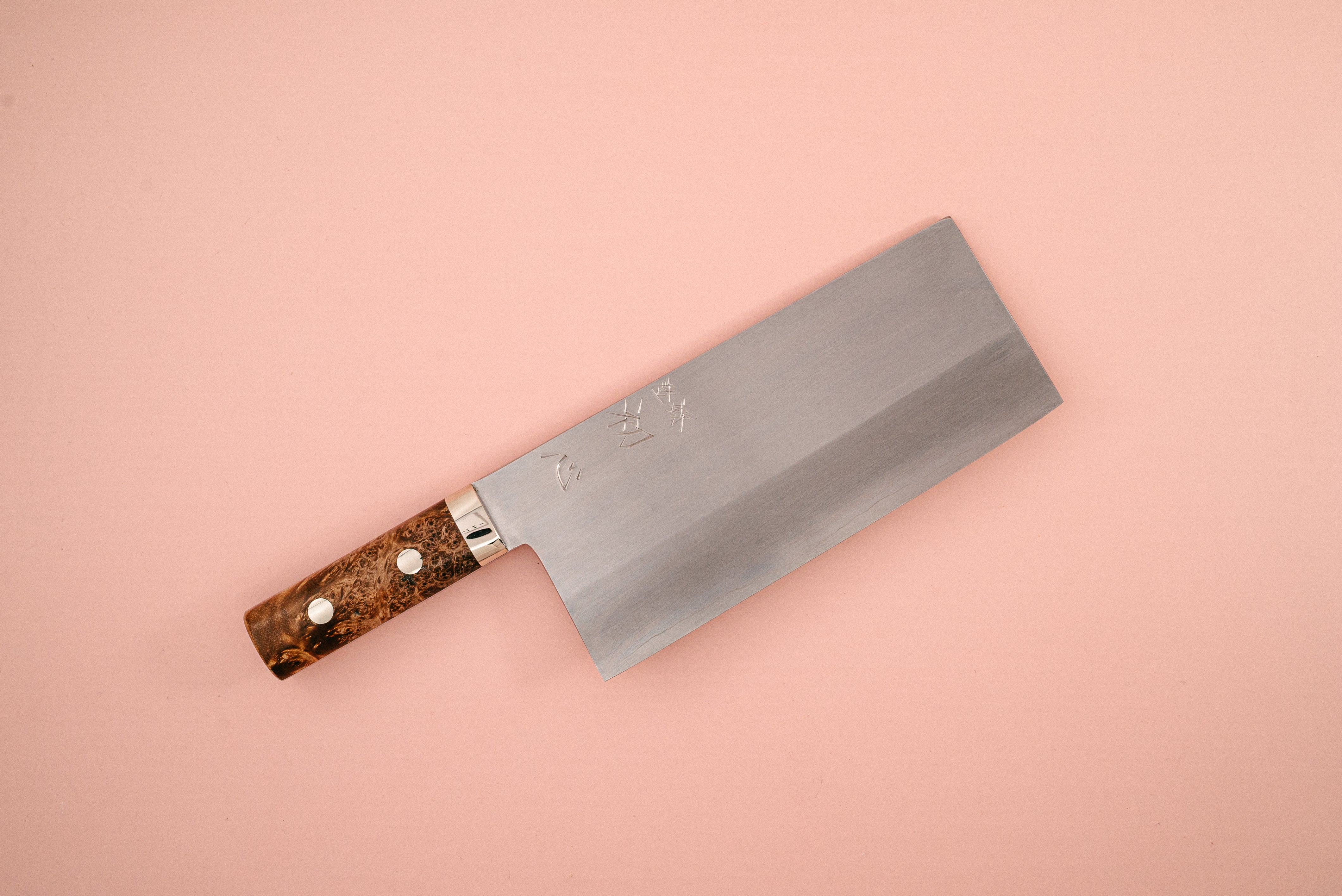 Nakagawa Silver3 Chinese Cleaver Maple Handle - Cearmausas