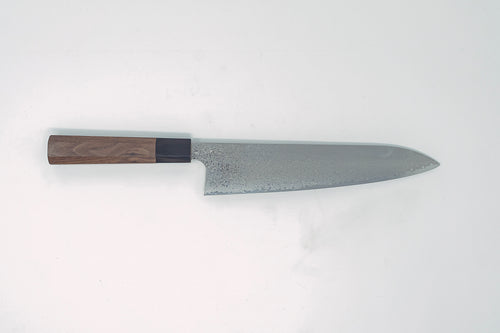 Hatsukokoro Ginyo Silver 3 Damascus Gyuto 240mm - Cearmausas