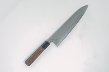 Hatsukokoro Ginyo Silver 3 Damascus Gyuto 240mm - Cearmausas