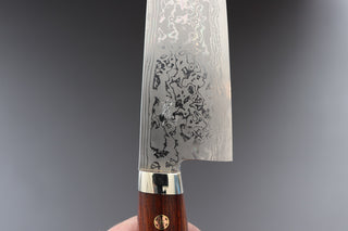 Yoshihiro Yauji Blue #2 Damascus Kiritsuke Gyuto 180mm - Cearmausas