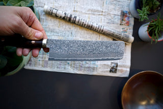 Shigeki Tanaka R2 Damascus Nakiri 170mm Western Ironwood - Cearmausas
