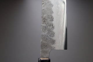 Hatsukokoro Inazuma AS Damascus Santoku 170mm - Cearmausas