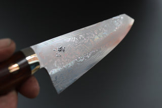 Yoshihiro Yauji Blue #2 Damascus Kiritsuke Gyuto 180mm - Cearmausas
