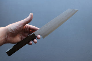 Yoshikazu Tanaka Blue1 Damascus Kiritsuke 240mm w/Black Oak Handle - Cearmausas