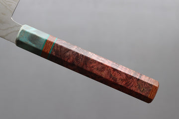 Shigeki Tanaka VG10 Damascus Gyuto 240mm w/Custom Handle - Cearmausas