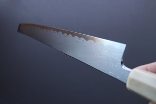 Nakagawa x Myojin Blue1 Damascus Sakimaru Sujihiki 390mm - Cearmausas