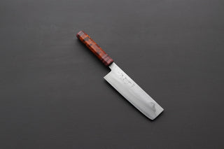 Shigeki Tanaka Nashiji Nakiri 165mm w/Custom Handle - Cearmausas