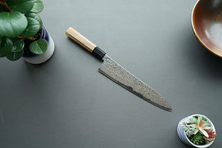 Hatsukokoro Sunaarashi Kurozome Damascus Gyuto 240mm - Cearmausas