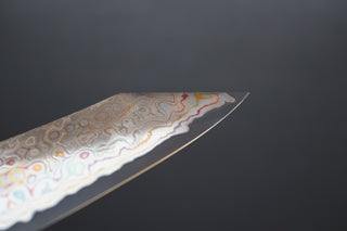 Nigara Hamono Aogami #2 Rainbow Damascus Kiritsuke Gyuto 240mm - Cearmausas