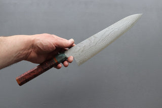 Shigeki Tanaka VG10 Damascus Gyuto 240mm w/Custom Handle - Cearmausas