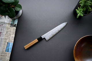 Nakagawa x Myojin Blue #1 Damascus Gyuto 210mm - Cearmausas