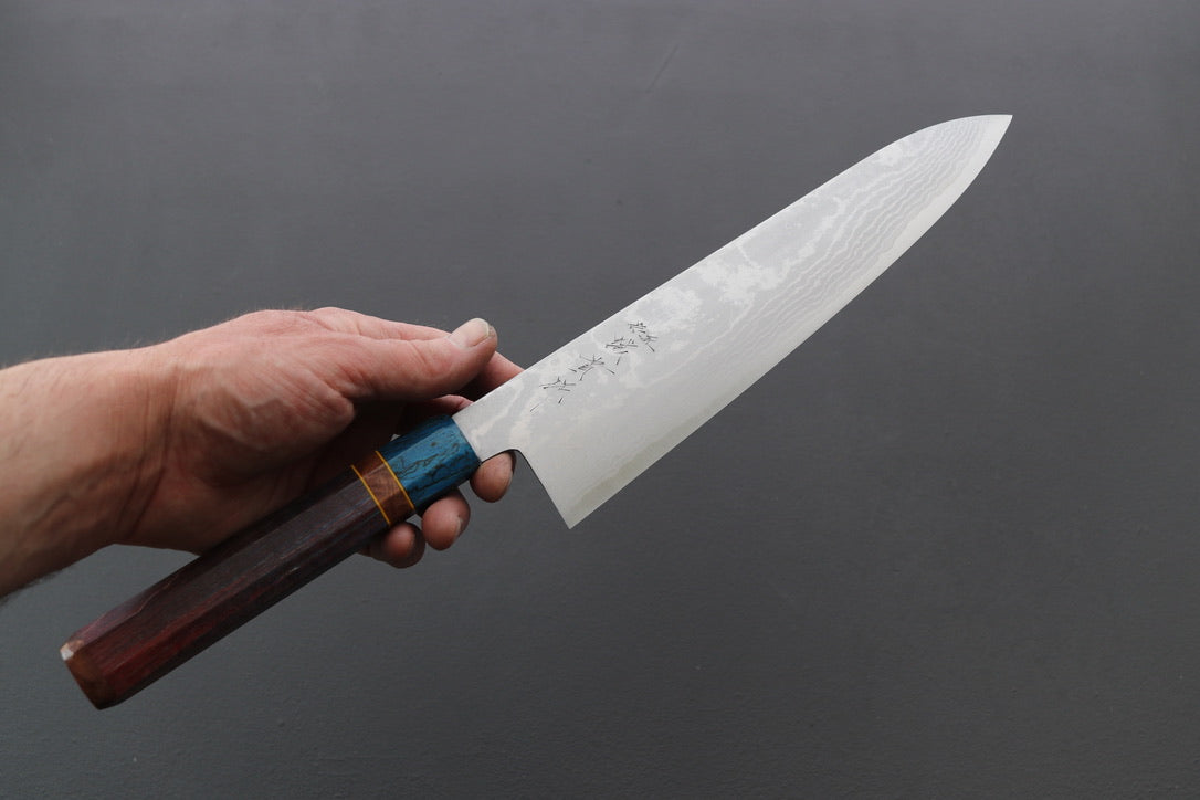 Shigeki Tanaka VG10 Damascus Gyuto 240mm w/Custom Handle - Cearmausas