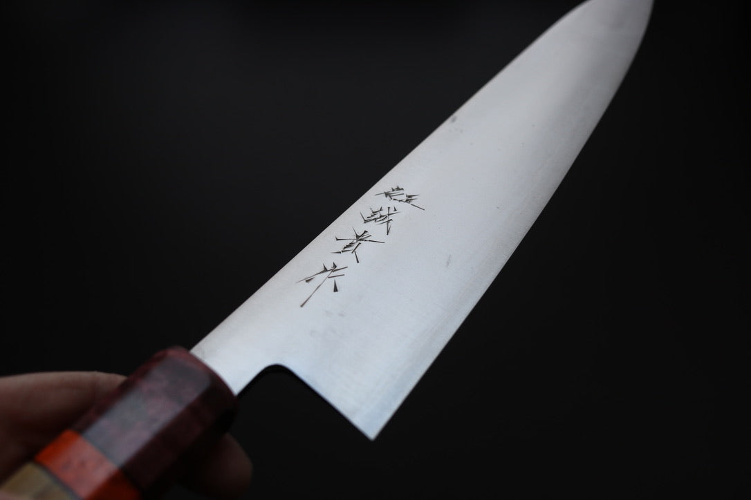 Shigeki Tanaka Migaki Aogami#2 Gyuto 240mm w/Custom Handle - Cearmausas