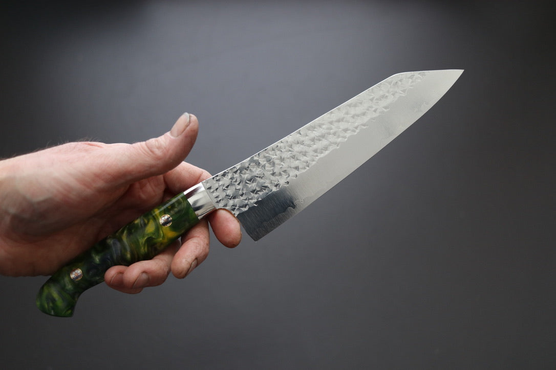 Yu Kurosaki Senko Santoku 165mm W/Custom Acrylic Handle - Cearmausas