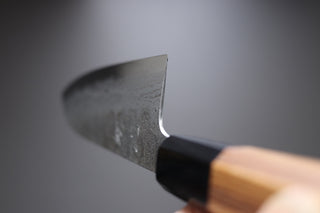 Hatsukokoro Inazuma AS Damascus Santoku 170mm - Cearmausas