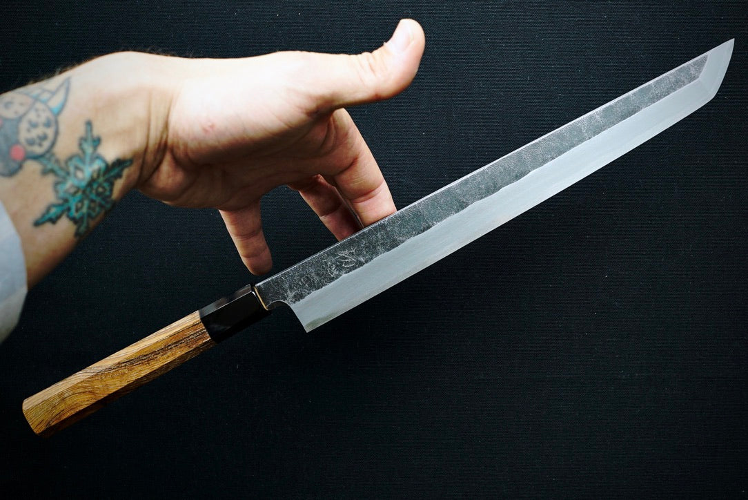 Shirasagi Kurouchi Sakimaru Yanagiba 300mm - Cearmausas