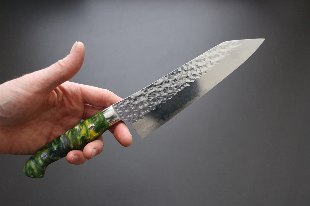 Yu Kurosaki Senko Santoku 165mm W/Custom Acrylic Handle - Cearmausas