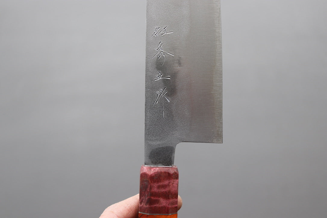 Shigeki Tanaka Nashiji Nakiri 165mm w/Custom Handle - Cearmausas
