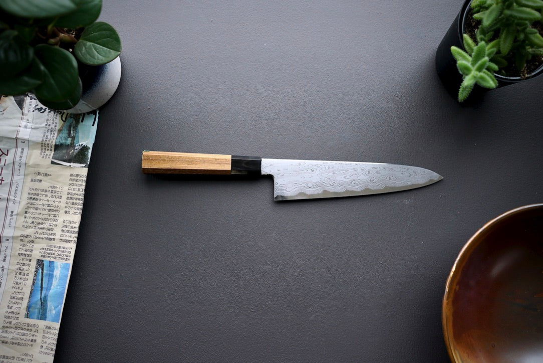 Nakagawa x Myojin Blue #1 Damascus Gyuto 210mm - Cearmausas
