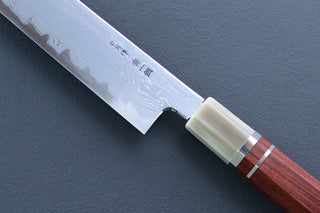 Nakagawa x Myojin Blue1 Damascus Sakimaru Sujihiki 390mm - Cearmausas