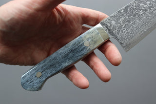 Mr. Itou R2 Damascus Gyuto 180mm w/Western Camel Bone Handle - Cearmausas