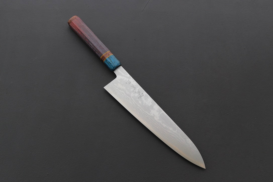 Shigeki Tanaka VG10 Damascus Gyuto 240mm w/Custom Handle - Cearmausas
