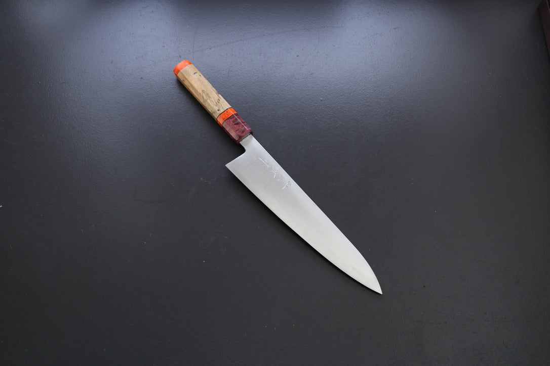 Shigeki Tanaka Migaki Aogami#2 Gyuto 240mm w/Custom Handle - Cearmausas