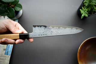 Nakagawa x Myojin Blue #1 Damascus Gyuto 210mm - Cearmausas