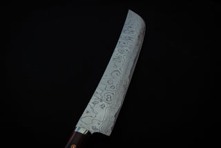 Takeshi Saji R2 Diamond Damascus Sakimaru Sujihiki 390mm - Cearmausas